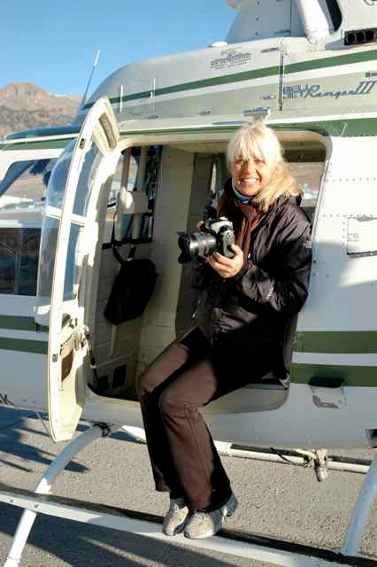   VIEW FROM ABOVE:   “You can’t have as powerful reports without pictures or visual media.”    —    Suzanne Chandler   [Photo courtesy Suzanne Chandler]  